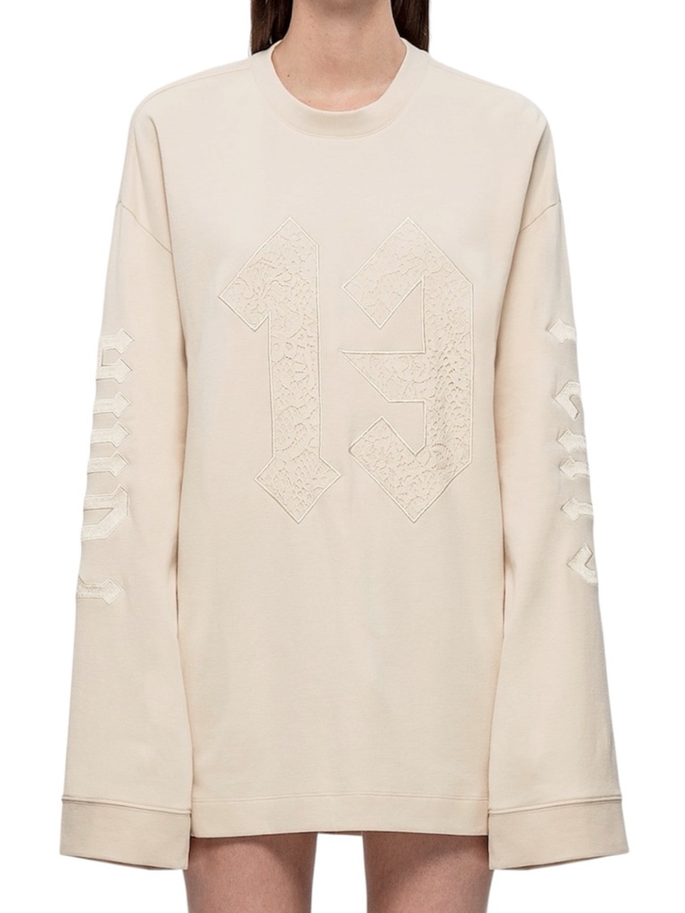 Fenty Puma by Rihanna Long Sleeve Graphic Crew Neck T-Shirt size large